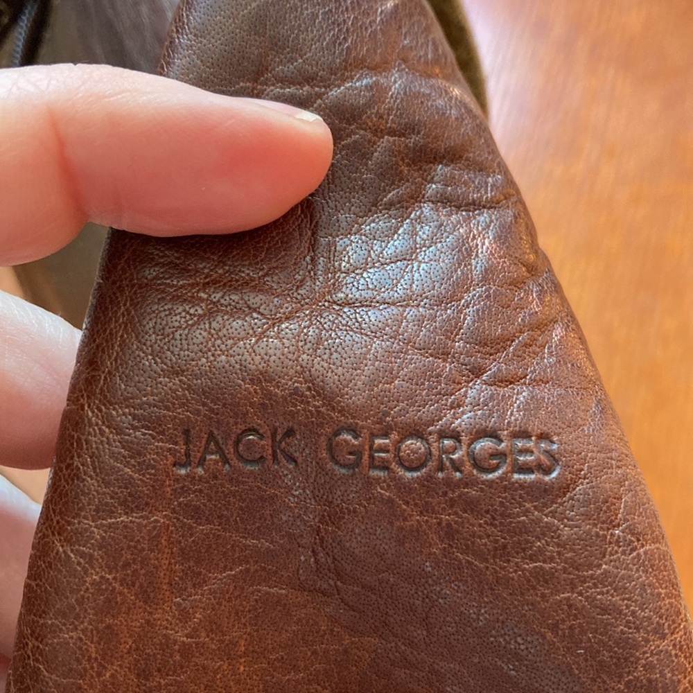 JACK GEORGES VOYAGER Handbag. 💯 buffalo leather. - Picture 3 of 14